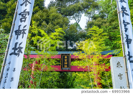 [Shizuoka Prefecture] Torii at Kinomiya Shrine in Atami City 69933966