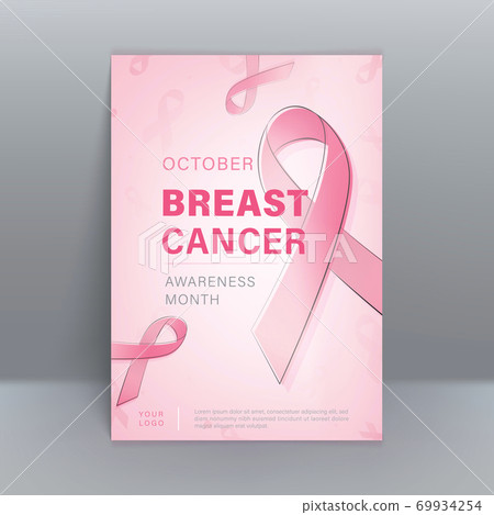 Creative pastel pink breast cancer awareness background Creative pastel pink breast cancer awareness background 69934254