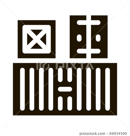Cargo Containers Icon Vector Glyph Illustration 69934500