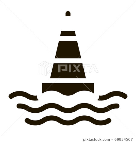 Sea Light Buoy Icon Vector Glyph Illustration Sea Light Buoy Icon Vector Glyph Illustration 69934507