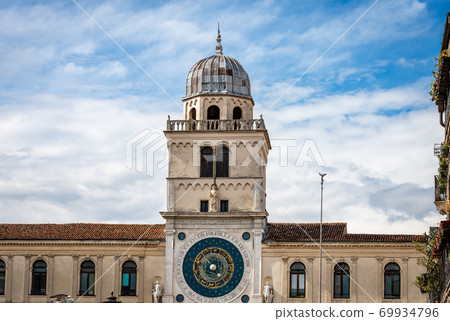 Medieval Clock Tower in Padua - Piazza dei Signori Veneto Italy 69934796