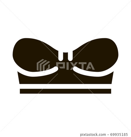 Mini Corset Bra Icon Vector Glyph Illustration 69935185
