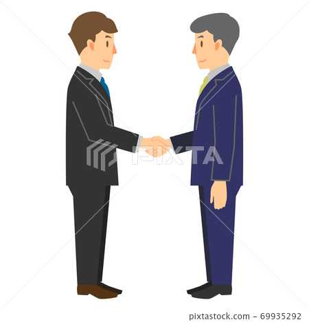 握手的兩個商人 69935292
