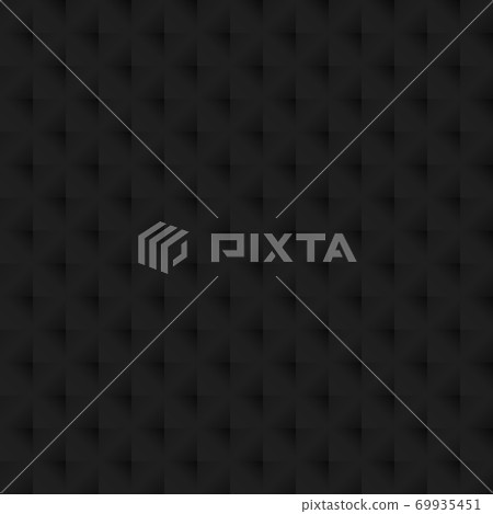 Black texture seamless pattern background. Perfect light and shadow dimension vector design. 69935451