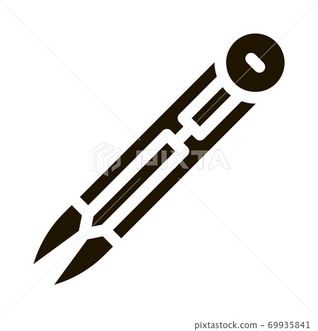 Sewing Compass Icon Vector Glyph Illustration Sewing Compass Icon Vector Glyph Illustration 69935841