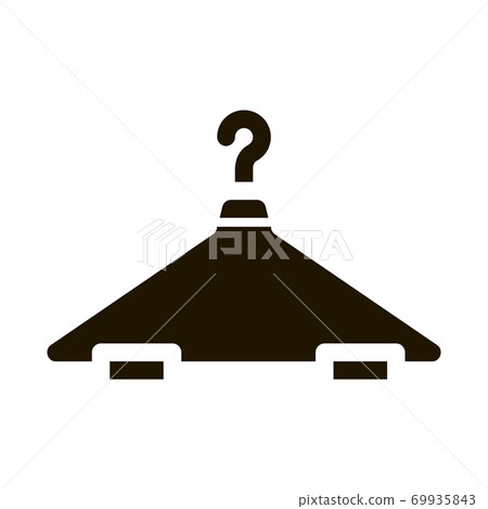 Hanger For Cloth Icon Vector Glyph Illustration Hanger For Cloth Icon Vector Glyph Illustration 69935843