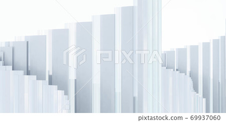 abstract architecture 3d rendering illustration with glass surface abstract architecture 3d rendering illustration with glass surface 69937060