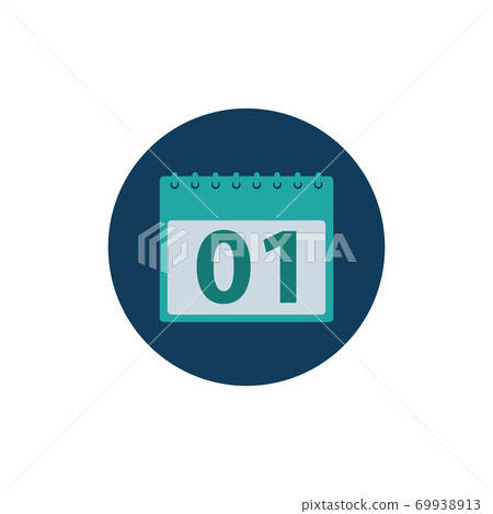 Calendar Icon. Button style vector EPS. 69938913