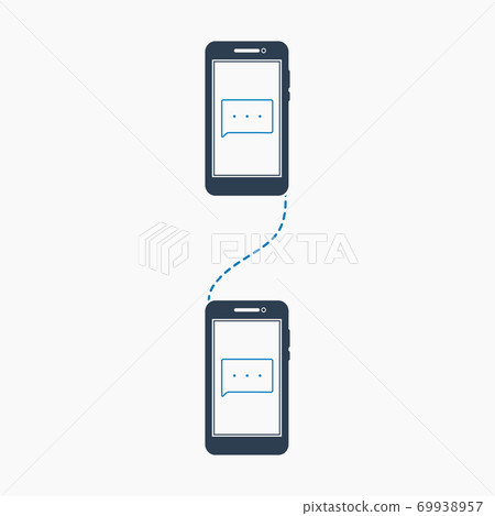 Network connection icon. Flat style vector EPS. Network connection icon. Flat style vector EPS. 69938957