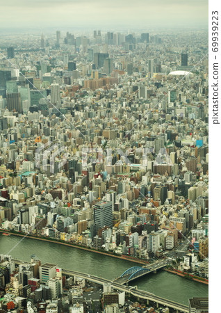 東京的美景(海拔450m處的景色) 東京的美景(海拔450m處的景色) 69939223