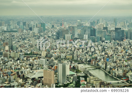 東京的美景(海拔450m處的景色) 東京的美景(海拔450m處的景色) 69939226