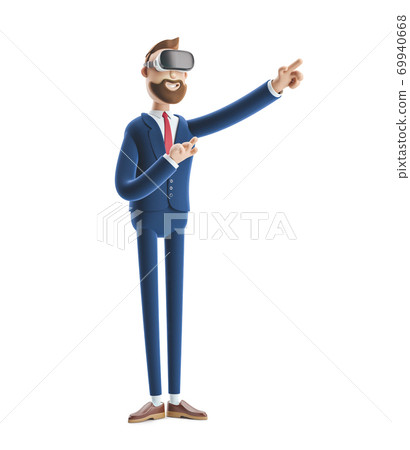3d illustration. Cartoon Businessman Billy. - Stock Illustration [69940668]  - PIXTA