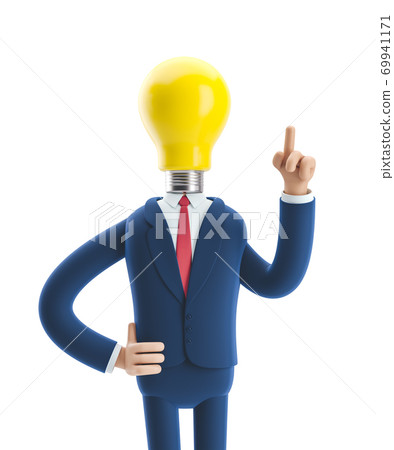 3d illustration. Cartoon Businessman Billy. 69941171