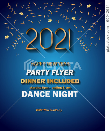 2021 Happy New Year background for your seasonal invitations, festive posters, greetings cards. 2021 Happy New Year background for your seasonal invitations, festive posters, greetings cards. 69942654