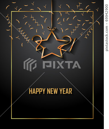 2021 Happy New Year background for your seasonal invitations, festive posters, greetings cards. 69942900