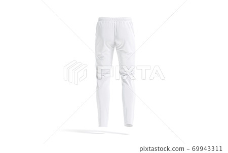 Black Sweatpants Front And Back View Isolated On White