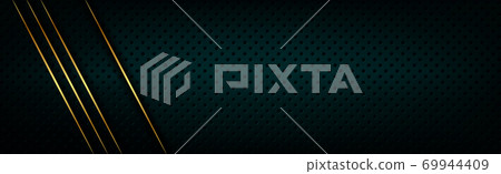 Black perforated background with black holes and glow. Black perforated background with black holes and glow. 69944409