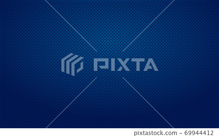 Blue perforated blue background with black holes and glow Blue perforated blue background with black holes and glow 69944412