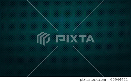 Black perforated background with black holes and glow. Black perforated background with black holes and glow. 69944421