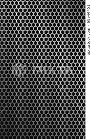 Silver perforated iron with white reflections - Vector Silver perforated iron with white reflections - Vector 69944451