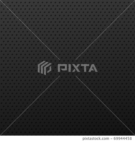 Black perforated background with black holes and glow 69944458