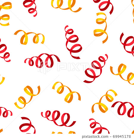 Seamless pattern with carnival streamers. Seamless pattern with carnival streamers. 69945178