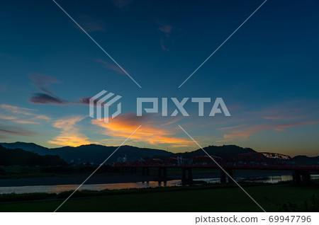 高知縣四萬十市四萬十川大橋(明月大橋) 高知縣四萬十市四萬十川大橋(明月大橋) 69947796