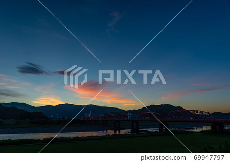 高知縣四萬十市四萬十川大橋(明月大橋) 高知縣四萬十市四萬十川大橋(明月大橋) 69947797