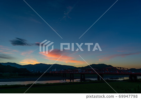 高知縣四萬十市四萬十川大橋(明月大橋) 高知縣四萬十市四萬十川大橋(明月大橋) 69947798