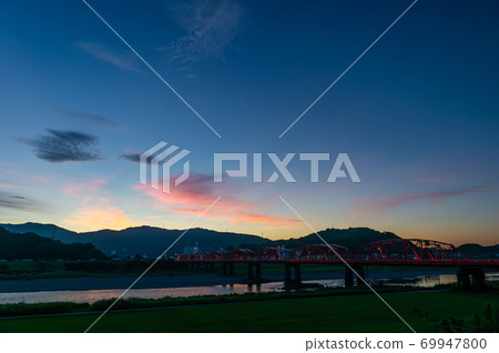 高知縣四萬十市四萬十川大橋(明月大橋) 高知縣四萬十市四萬十川大橋(明月大橋) 69947800