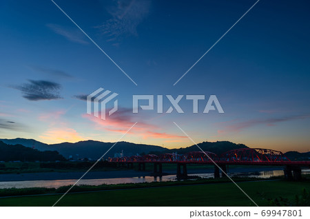 高知縣四萬十市四萬十川大橋(明月大橋) 高知縣四萬十市四萬十川大橋(明月大橋) 69947801