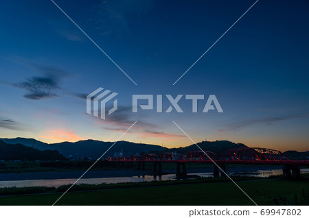 高知縣四萬十市四萬十川大橋(明月大橋) 高知縣四萬十市四萬十川大橋(明月大橋) 69947802