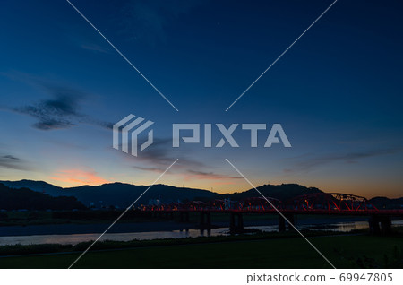 高知縣四萬十市四萬十川大橋(明月大橋) 高知縣四萬十市四萬十川大橋(明月大橋) 69947805