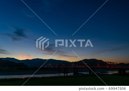 高知縣四萬十市四萬十川大橋(明月大橋) 高知縣四萬十市四萬十川大橋(明月大橋) 69947806