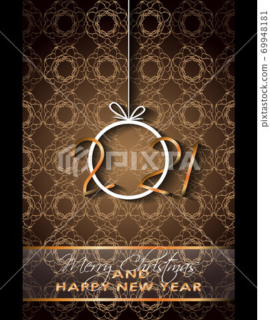 2021 Happy New Year background for your seasonal invitations, festive posters, greetings cards. 2021 Happy New Year background for your seasonal invitations, festive posters, greetings cards. 69948181