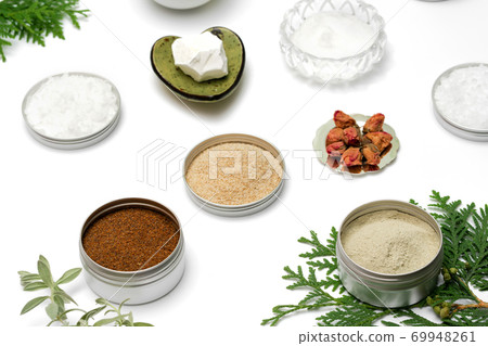 Ingredients for the production of natural cosmetics. 69948261