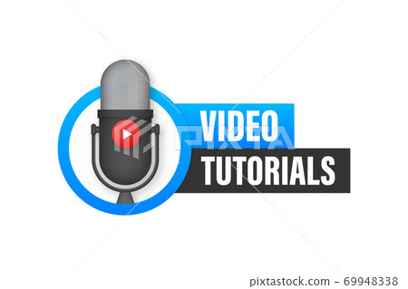 Video tutorials icon concept. Study and learning background, distance education and knowledge growth. Vector illustration. Video tutorials icon concept. Study and learning background, distance education and knowledge growth. Vector illustration. 69948338