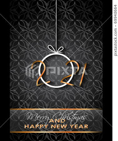2021 Happy New Year background for your seasonal invitations, festive posters, greetings cards. 69948664