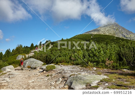 Mountains hiking trail in the Tatras 69951216