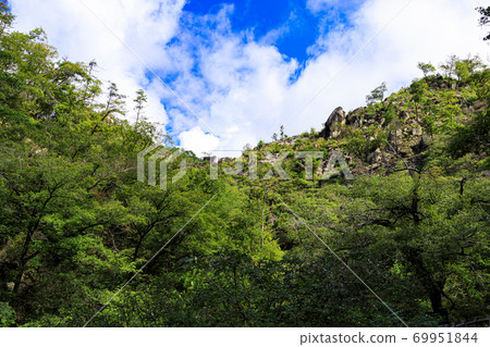 Scenic spot of strange rock monster stone in early autumn Sunny of Shosenkyo in Kofu City, Yamanashi Prefecture Scenic spot of strange rock monster stone in early autumn Sunny of Shosenkyo in Kofu City, Yamanashi Prefecture 69951844