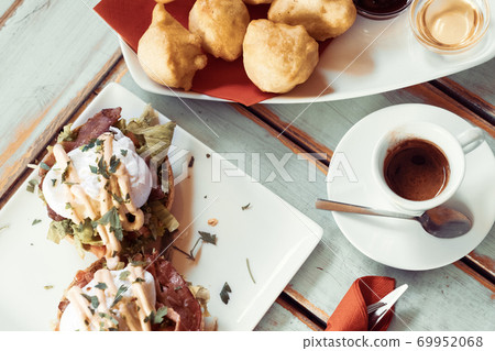 Albanian traditional food dessert petulla Albanian traditional food dessert petulla 69952068