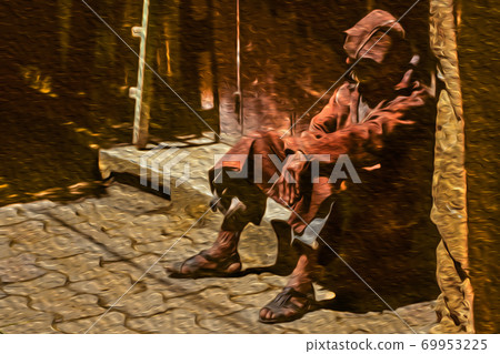 Moroccan in the old medina of Meknes Moroccan in the old medina of Meknes 69953225