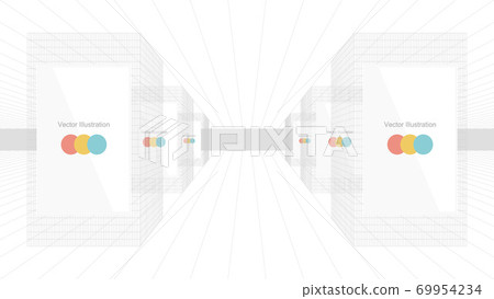 digital signage, underground shopping center, airport 69954234