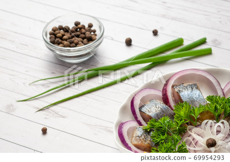 herring elegant plate restaurant gourmet exclusive food fish herring elegant plate restaurant gourmet exclusive food fish 69954293