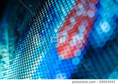 CloseUp LED blurred screen. LED soft focus background. abstract background ideal for design. 69954441