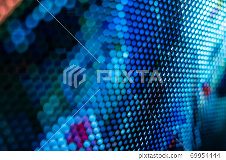CloseUp LED blurred screen. LED soft focus background. abstract background ideal for design. 69954444