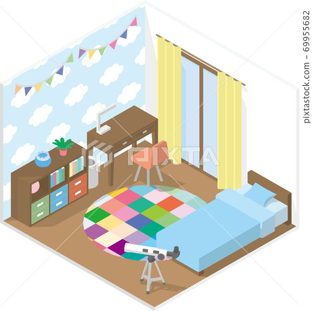 Children's Room - Stock Illustration [69955682] - Pixta