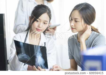 Female doctor work Female doctor work 69956415