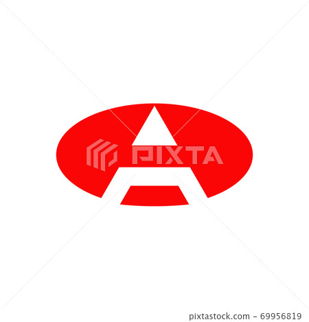A letter initial logo design template - Stock Illustration [69956819 ...