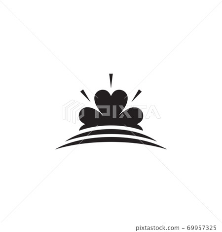 Clover leaf logo design template 69957325